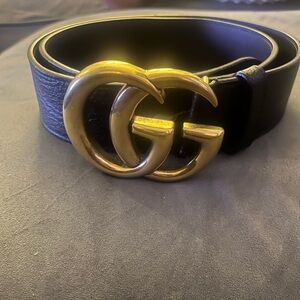 All Black Gucci Belt